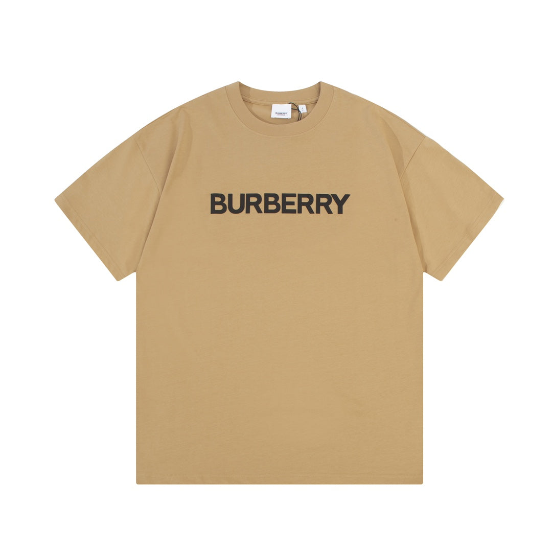 T-shirt classique marron imprimé