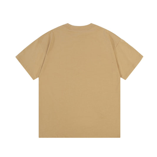 Camiseta Clásica Estampada Marrón