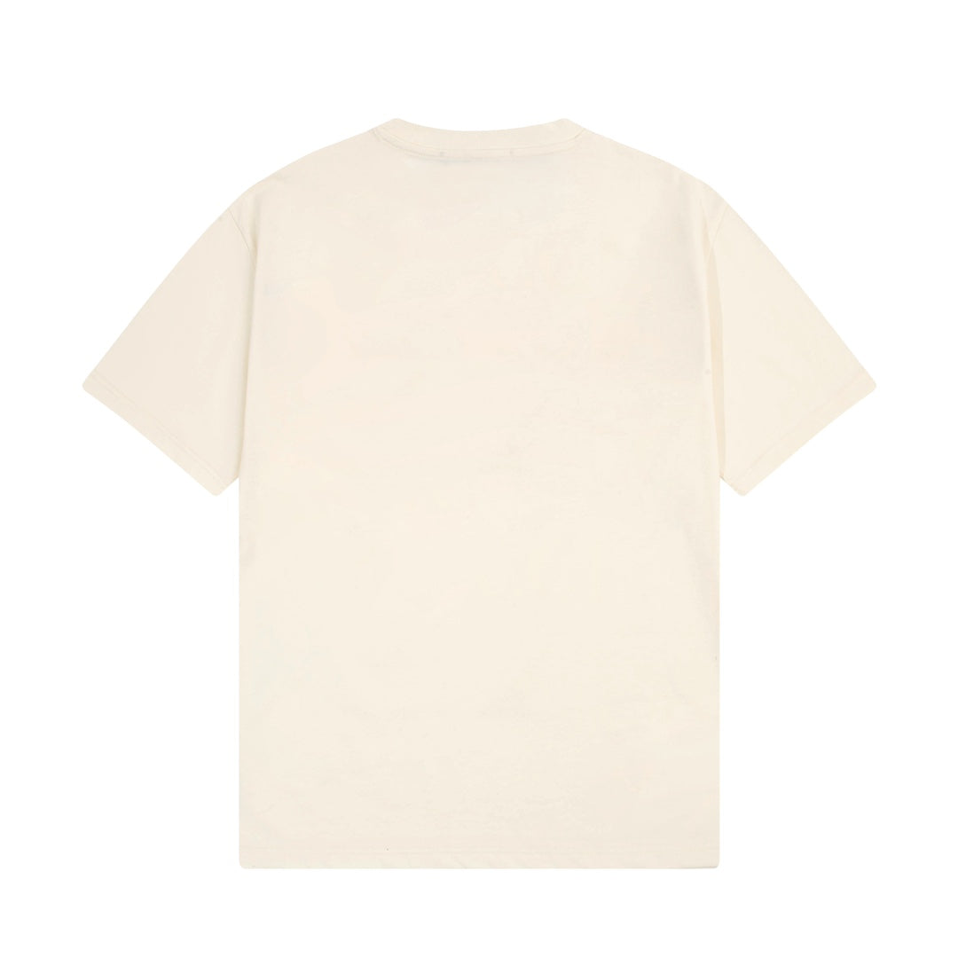 T-shirt beige à imprimé classique
