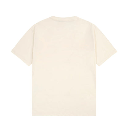 T-shirt beige à imprimé classique