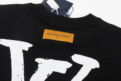T-shirt imprimé lettres recto verso